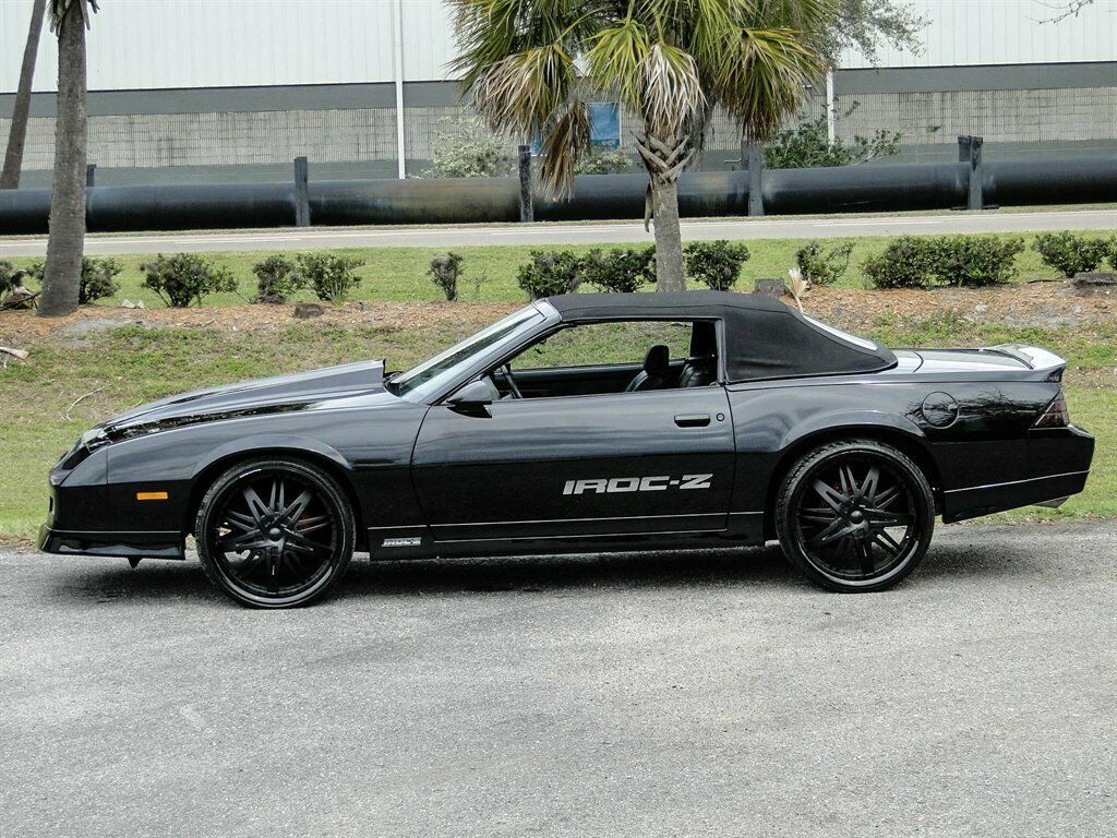 1988 Black Chevrolet Camaro 2d Convertible
