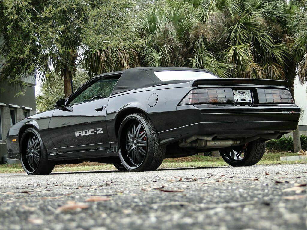 1988 Black Chevrolet Camaro 2d Convertible