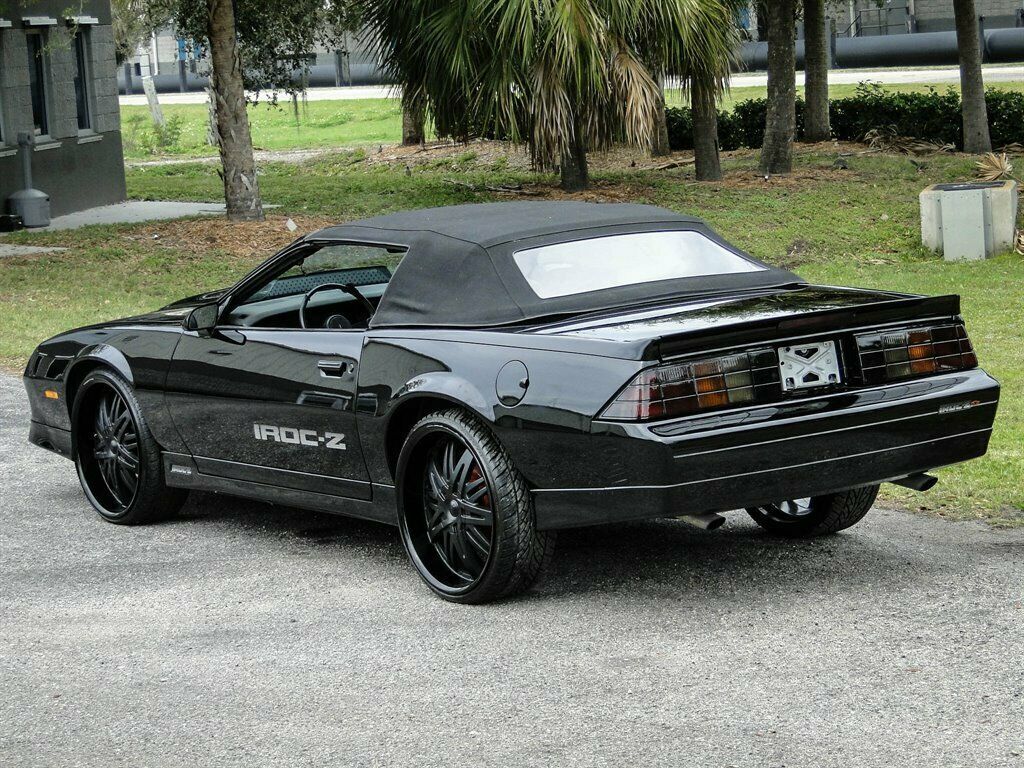 1988 Black Chevrolet Camaro 2d Convertible