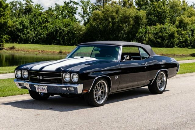 1970 Black Chevrolet Chevelle Convertible