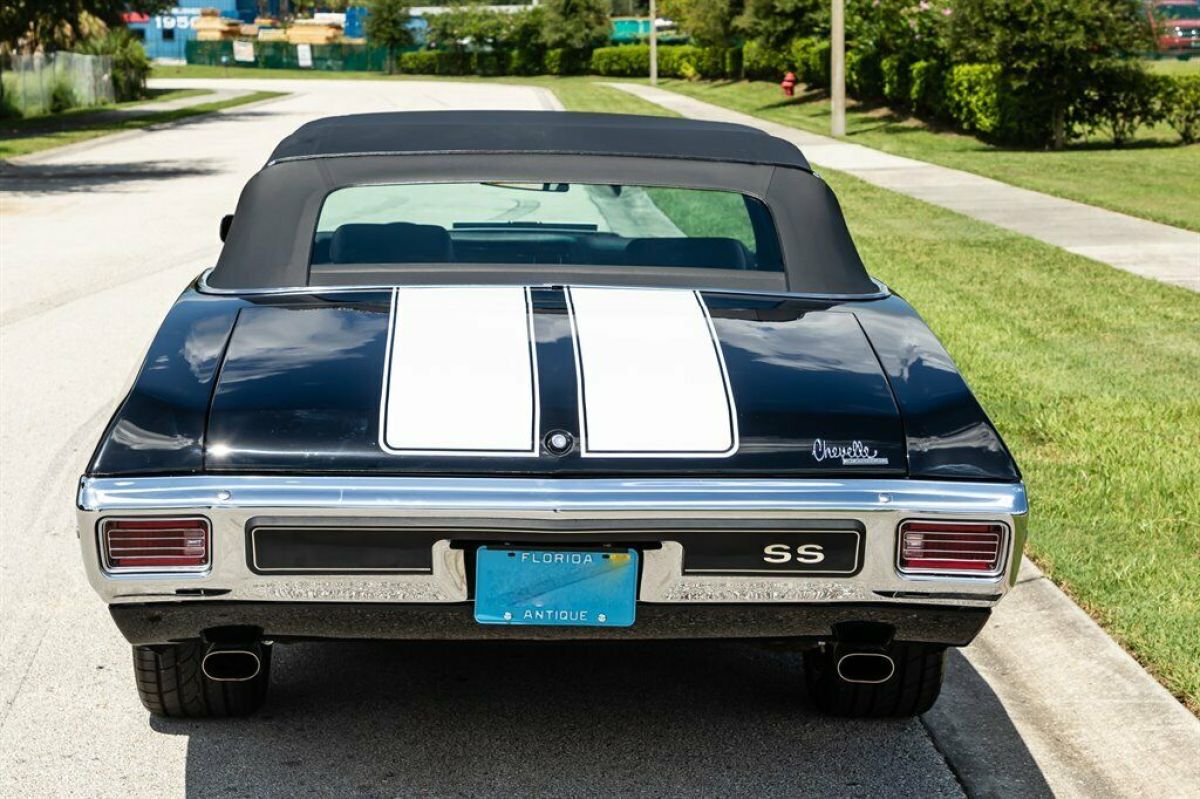 1970 Black Chevrolet Chevelle Convertible