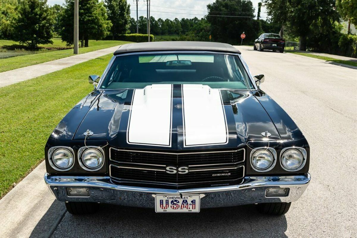 1970 Black Chevrolet Chevelle Convertible