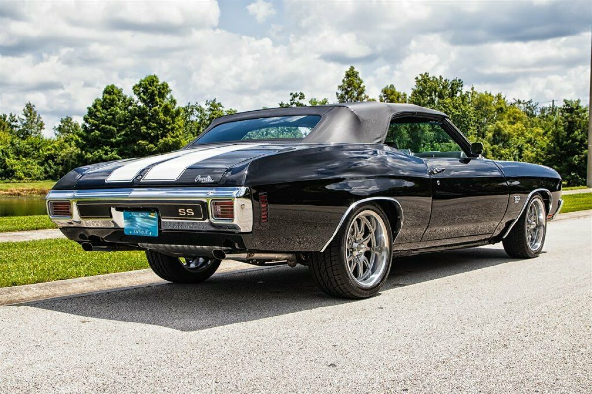 1970 Black Chevrolet Chevelle Convertible