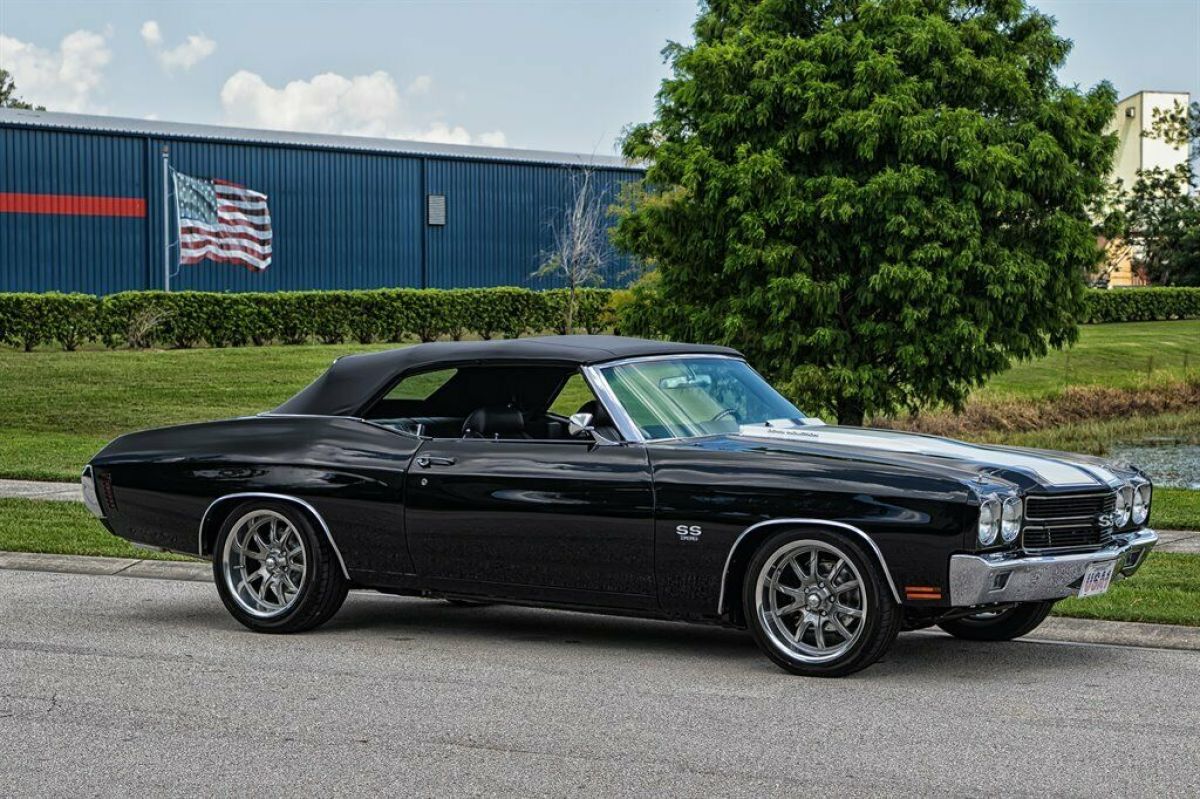 1970 Black Chevrolet Chevelle Convertible