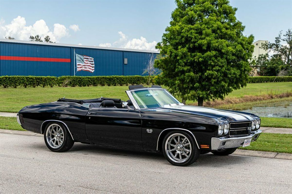 1970 Black Chevrolet Chevelle Convertible