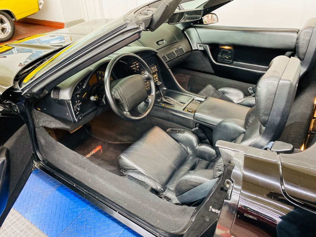 1992 Black Chevrolet Corvette Convertible