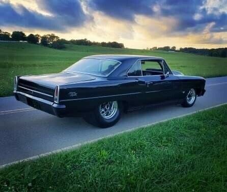 1966 Black Chevrolet Nova 2 Door
