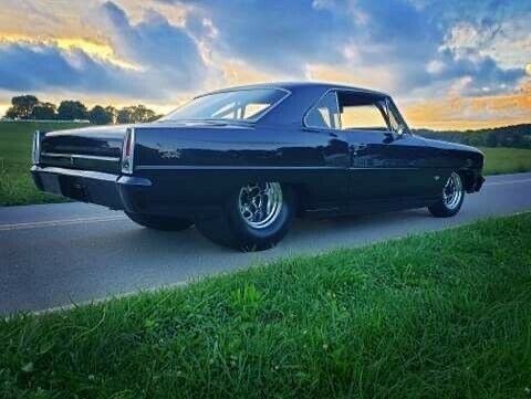 1966 Black Chevrolet Nova 2 Door