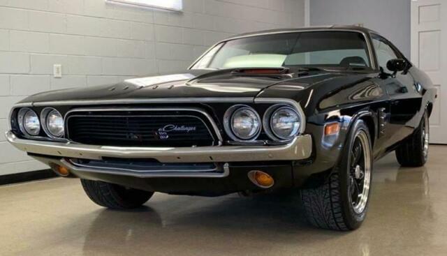 1973 Black Dodge Challenger Coupe
