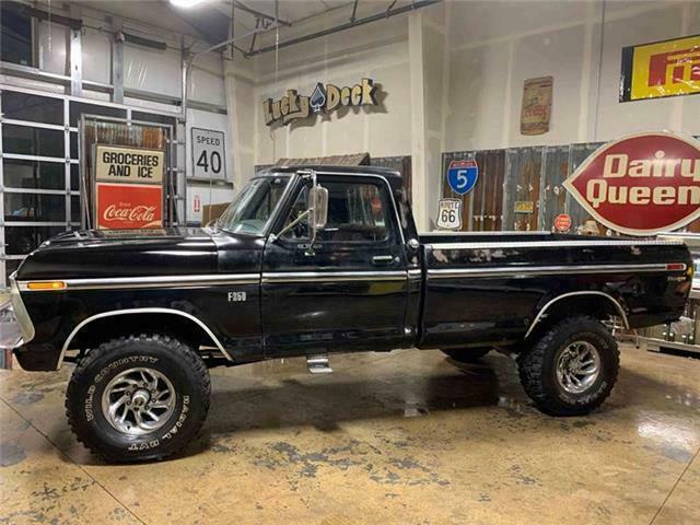 1975 Black Ford F-250 Pickup Truck