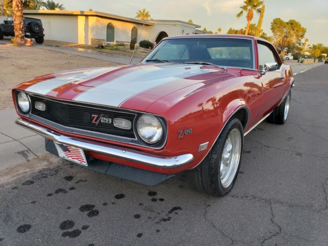1968 Red Chevrolet Camaro Coupe