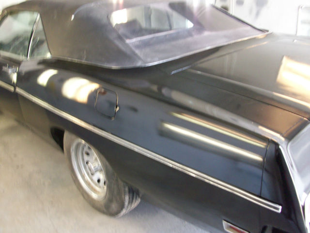 1970 Black Ford Galaxie Convertible