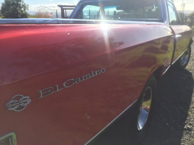 1967 Red Chevrolet El Camino Cab & Chassis