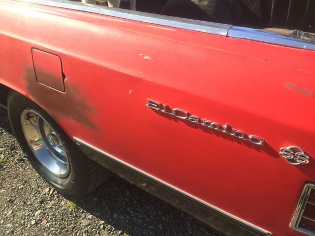 1967 Red Chevrolet El Camino Cab & Chassis