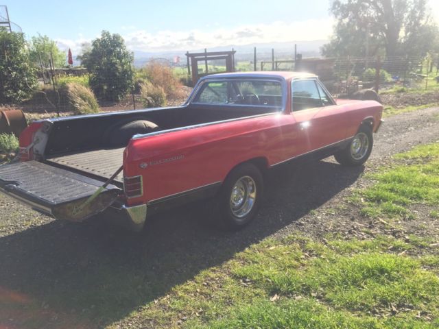 1967 Red Chevrolet El Camino Cab & Chassis