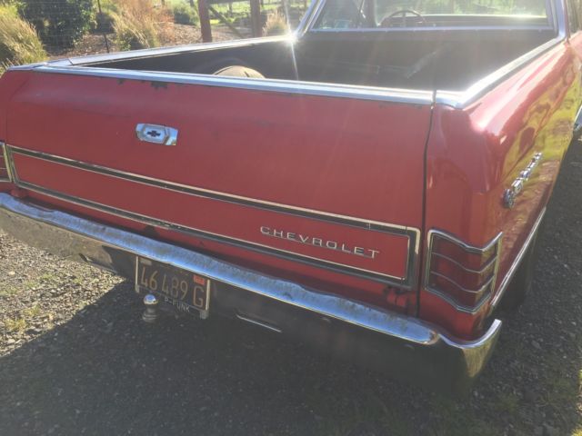 1967 Red Chevrolet El Camino Cab & Chassis