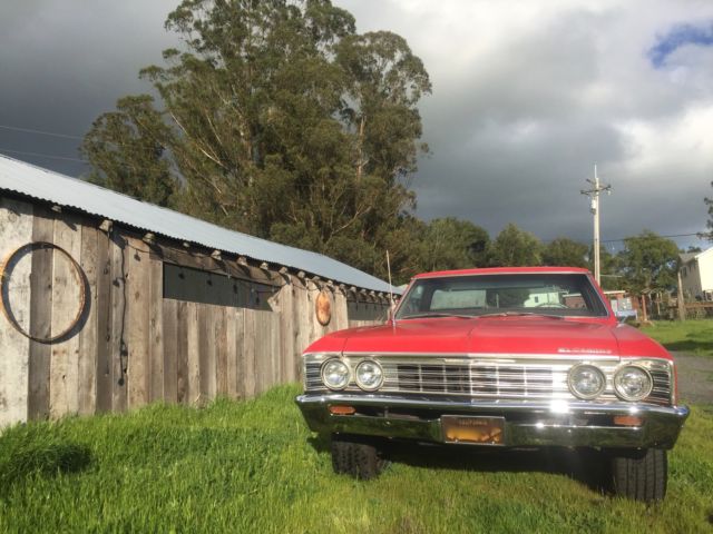 1967 Red Chevrolet El Camino Cab & Chassis