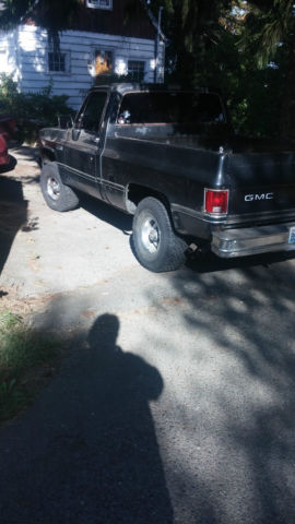 1986 Black GMC Sierra 1500 Standard Cab Pickup