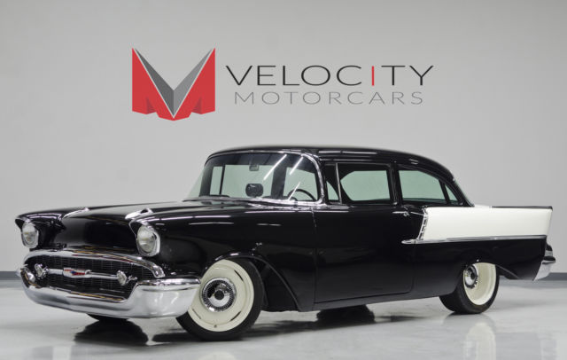 1957 Black Chevrolet Bel Air/150/210 Coupe