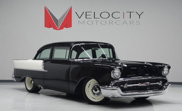 1957 Black Chevrolet Bel Air/150/210 Coupe