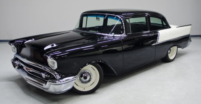 1957 Black Chevrolet Bel Air/150/210 Coupe
