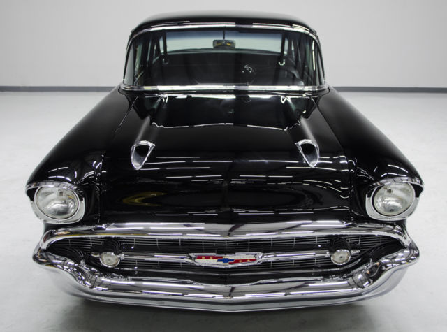1957 Black Chevrolet Bel Air/150/210 Coupe