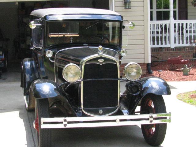 1930 Black Ford Model A Tudor