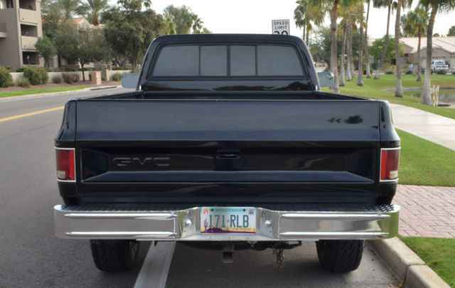 1984 Midnight Black GMC Sierra 2500 Single Cab Long Bed Pickup 