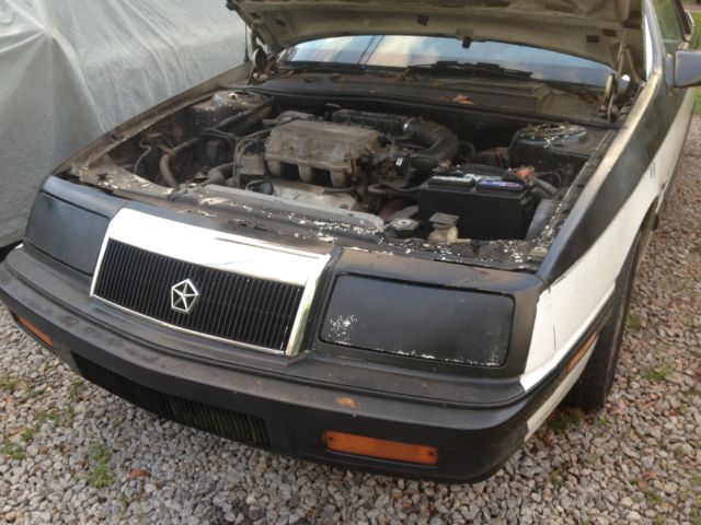 1990 Black/White Chrysler LeBaron Convertible
