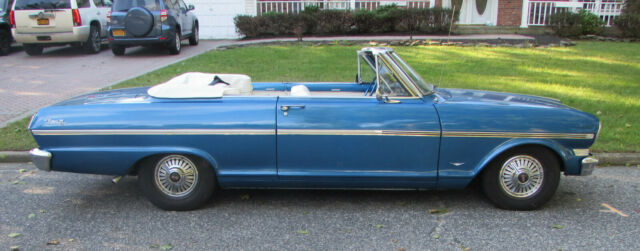 1963 Blue Chevrolet Nova Convertible