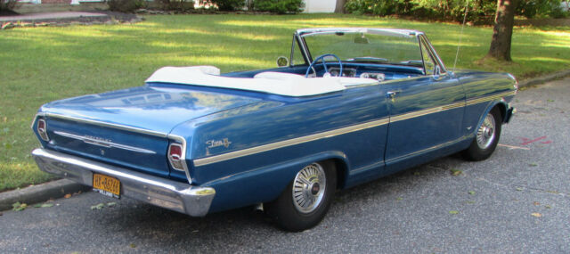 1963 Blue Chevrolet Nova Convertible