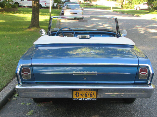 1963 Blue Chevrolet Nova Convertible