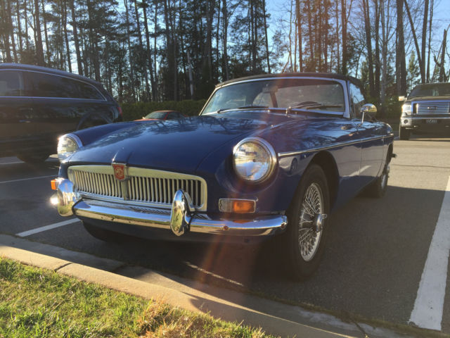 1967 Blue MG MGB Convertible