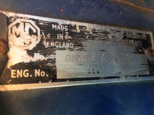 1967 Blue MG MGB Convertible