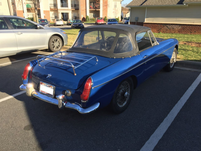 1967 Blue MG MGB Convertible