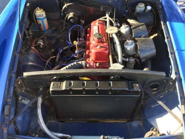 1967 Blue MG MGB Convertible