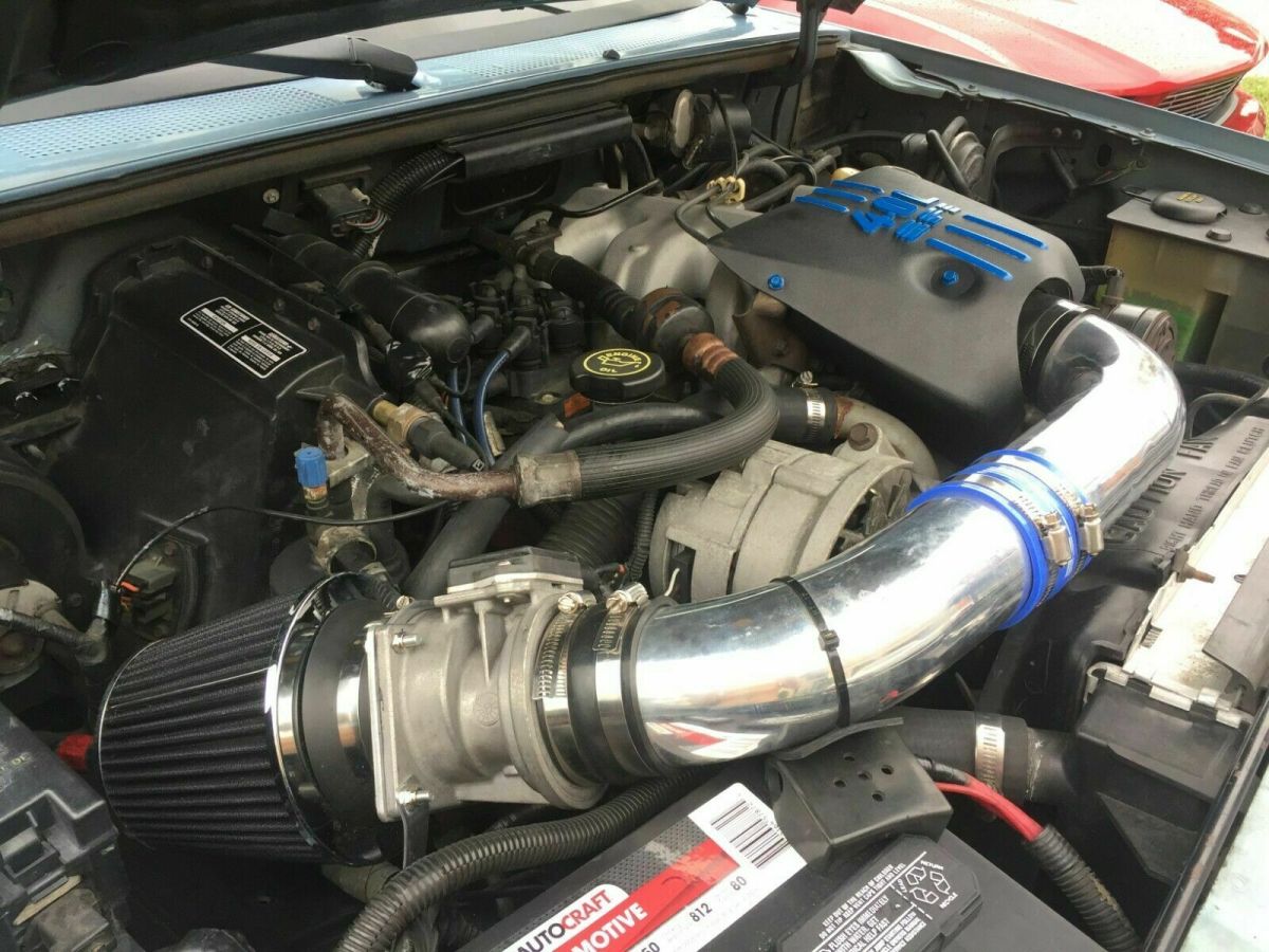 1990 Light Blue Ford Ranger Extended Cab Pickup