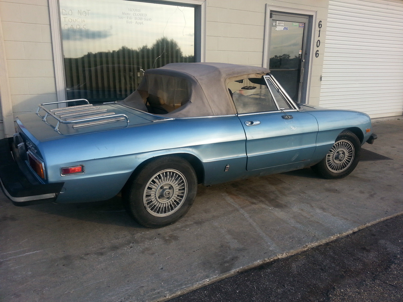 1981 Blue Alfa Romeo Spider Convertible