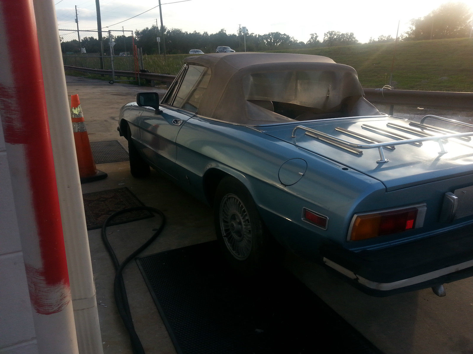 1981 Blue Alfa Romeo Spider Convertible