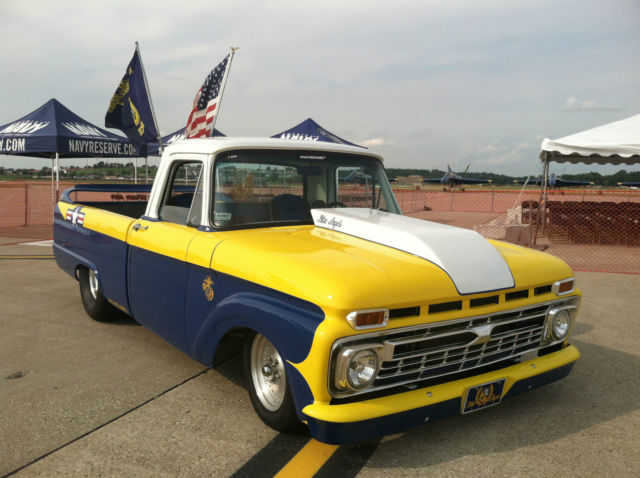1966 Blue/yellow/White Ford F-100