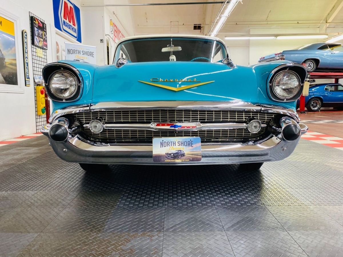 1957 Blue Chevrolet Bel Air/150/210 2 Door