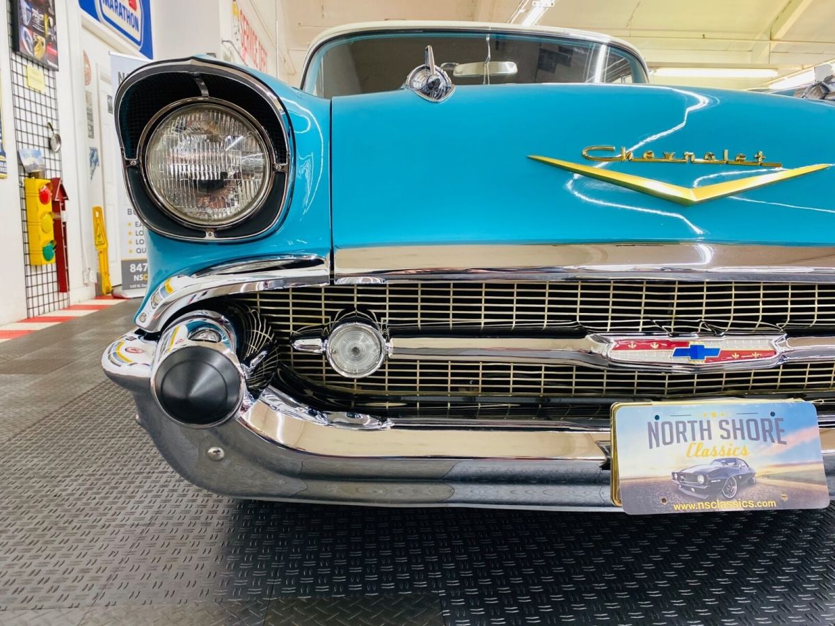 1957 Blue Chevrolet Bel Air/150/210 2 Door