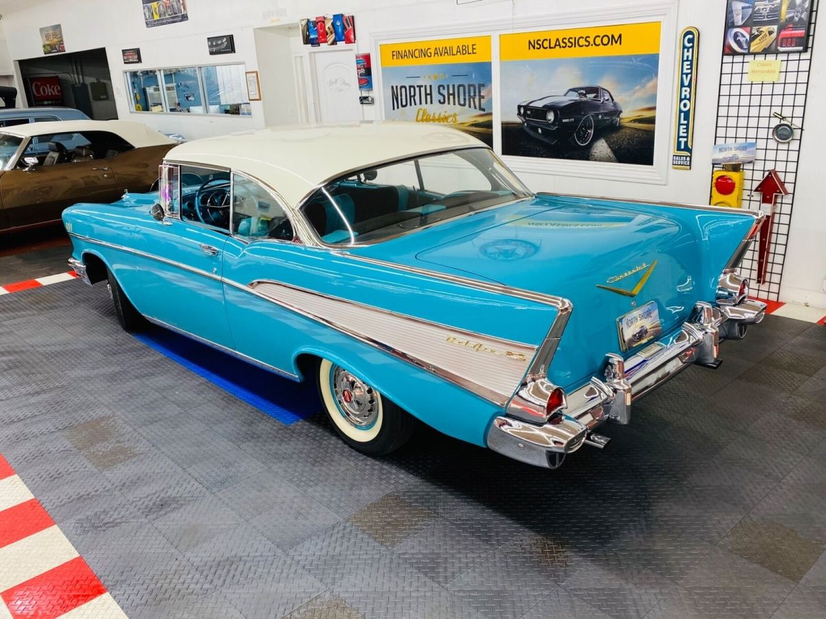 1957 Blue Chevrolet Bel Air/150/210 2 Door