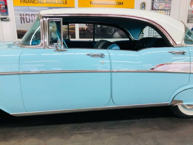 1957 Blue Chevrolet Bel Air/150/210 4 Door