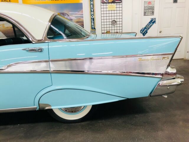 1957 Blue Chevrolet Bel Air/150/210 4 Door