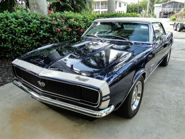 1967 Blue Chevrolet Camaro Convertible