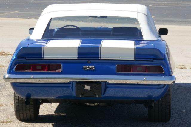 1969 Blue Chevrolet Camaro Convertible
