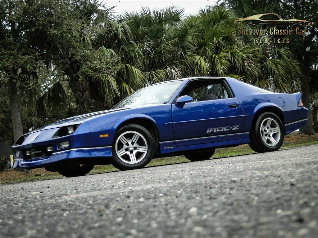 1989 Blue Chevrolet Camaro 2d Coupe