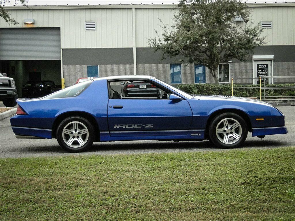 1989 Blue Chevrolet Camaro 2d Coupe