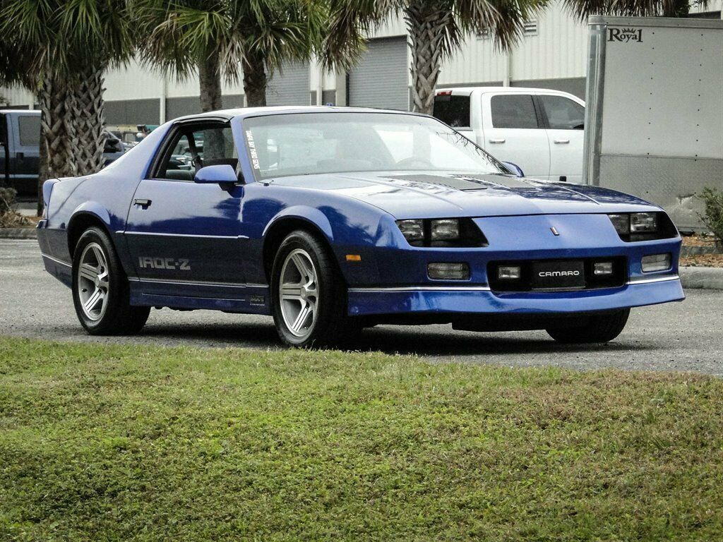 1989 Blue Chevrolet Camaro 2d Coupe